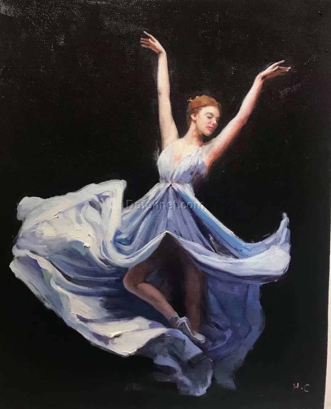 Ballet oil painting figure oil painting custom