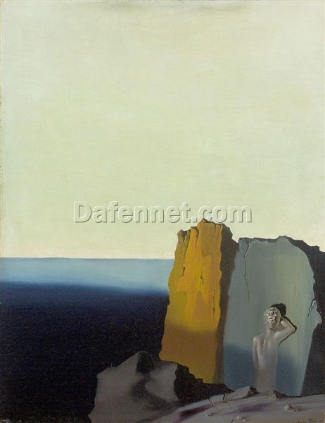 Premium Salvador Dalí “Loneliness” 1931 – Handcrafted Oil Painting on Canvas, Surrealist Depiction of Isolation and Psychological Themes