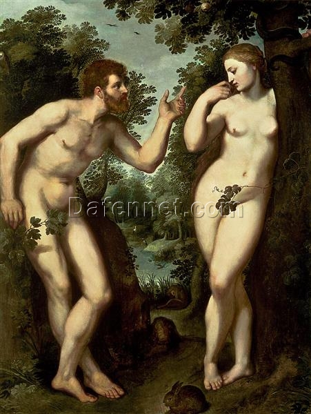 Peter Paul Rubens “Adam and Eve” (c.1597) | Timeless Baroque Biblical Art | Elegant Canvas Reproduction for Art Collectors