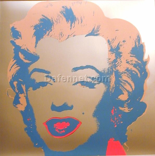 Hand-Painted Andy Warhol Marilyn Monroe – Premium Oil Painting on Canvas for Artistic Home Design