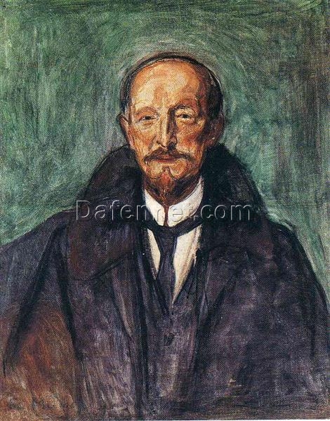 Premium Edvard Munch ‘Albert Kollmann’ Canvas Oil Art – Custom Crafted, Elegant Artwork for Home and Office Spaces