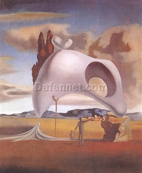 Custom Fine Art Oil Painting of Dalí’s “Atavistic Vestiges After the Rain” 1934 – Luxury Surrealist Canvas Art Exploring the Connection Between Nature, Time, and Memory