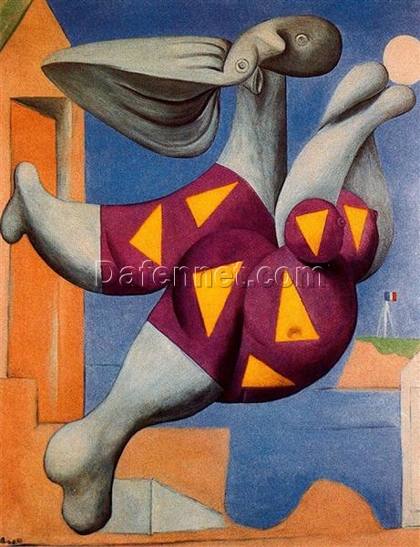 Picasso’s “Bather with Beach Ball” (1932) | Limited Edition Abstract Nude, Premium Oil Painting on Canvas