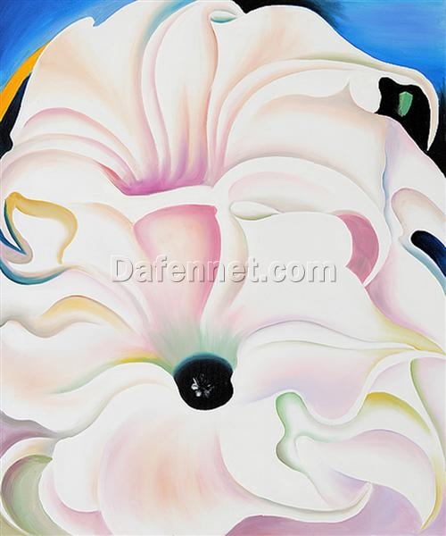 Bespoke Georgia O’Keeffe Bella Donna – Custom Hand-Painted Oil Painting for Nature-Inspired Floral Art