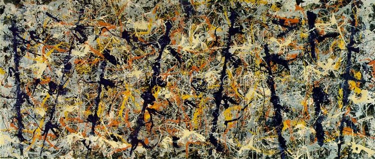 Exclusive Jackson Pollock Blue Poles (Number 11) – Custom Oil Painting for Abstract Art and Modern Interiors