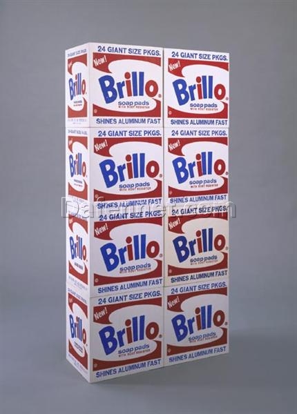 Custom Hand-Painted Oil Painting: Brillo Soap Pads Boxes by Andy Warhol (1964) – Luxury Pop Art Canvas for Modern Interiors