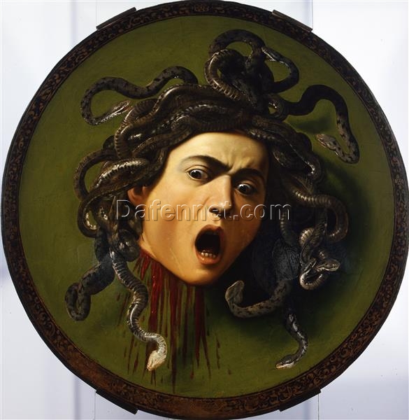 Personalized Caravaggio Medusa – High-End Oil Painting for Upscale Classical Interiors