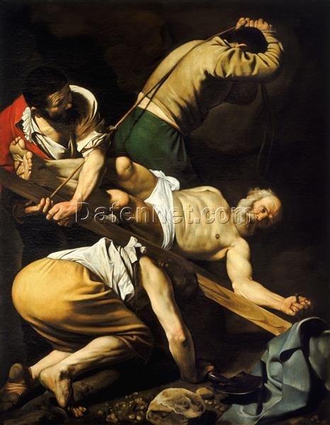 Caravaggio “Crucifixion of Saint Peter” 1601 (Crocifissione di San Pietro) – Authentic Oil Painting Reproduction | Elegant Canvas Art from Dafen Village