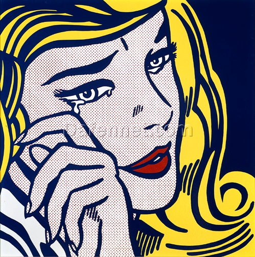 Roy Lichtenstein’s Crying Girl (1964) – A Stunning Pop Art Painting Full of Emotion, Drama, and Style