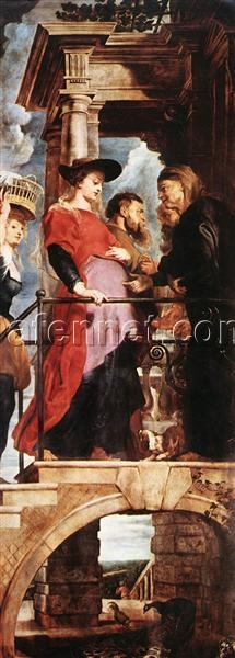 Luxury Baroque Religious Painting – Descent from the Cross (Left Wing), Rubens