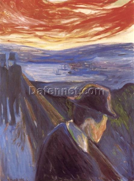 Premium Edvard Munch ‘Despair (Förtvivlan)’ Canvas Oil Art – Custom Crafted, Elegant Artwork for Home and Office Spaces