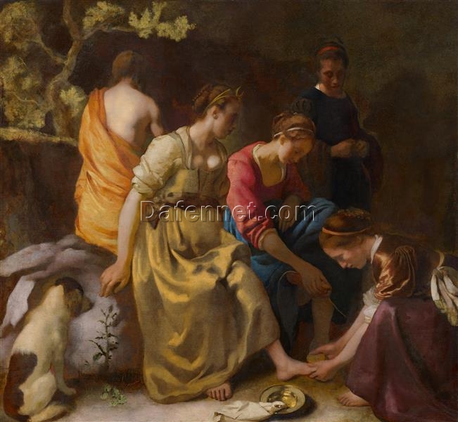 Johannes Vermeer “Diana and her Companions” c.1653-1654 – Authentic Oil Painting Reproduction | Custom Canvas Art from Dafen Village