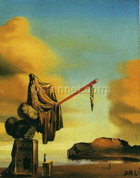 Custom Fine Art Oil Painting of Dalí’s “Dreams on a Beach” 1934 – Luxury Surrealist Canvas Art Depicting Dreams, Memory, and the Surreal Beauty of the Beach