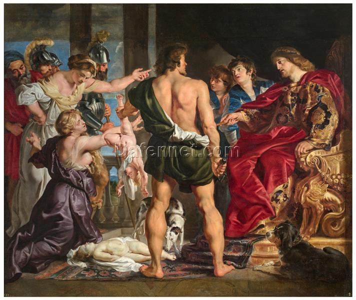 The Judgment of Solomon by Peter Paul Rubens – Baroque Religious Oil Painting on Canvas