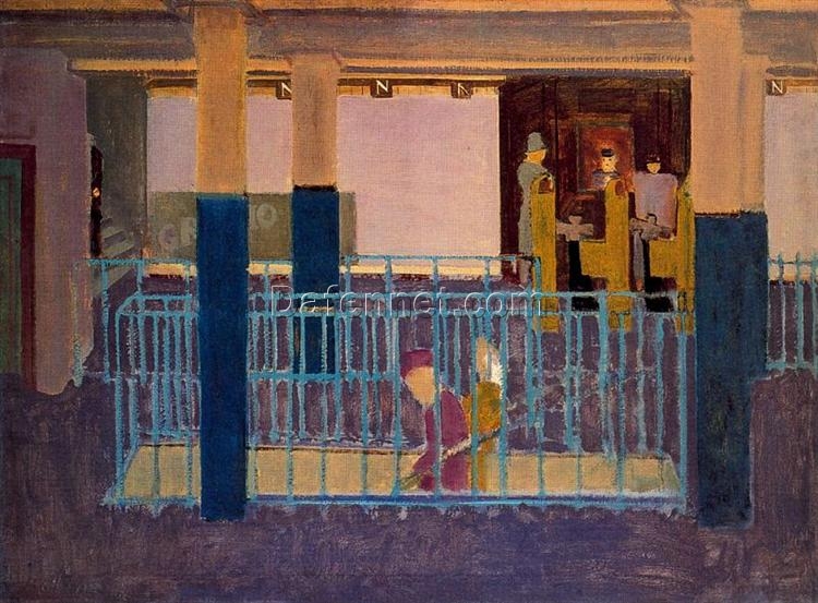 Entrance to Subway by Mark Rothko – 1938 Early Abstract Expressionism Canvas for Modern Interior Design