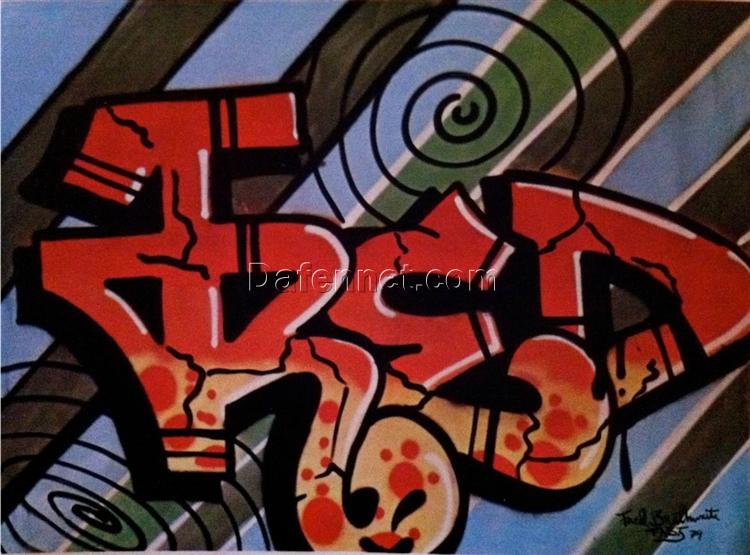 Fred by Fab 5 Freddy (1979) – Graffiti Street Art Canvas for Eclectic Home Spaces