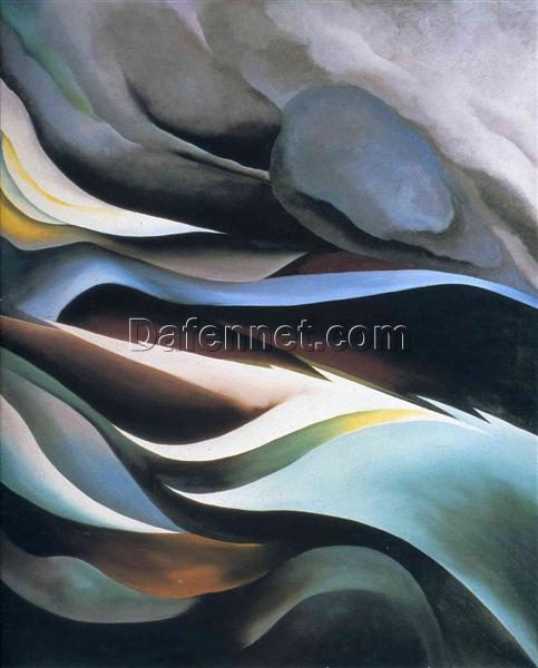 From the Lake by Georgia O’Keeffe (1924) – Luxury Custom Oil Painting for Tranquil and Serene Nature Art Collectors