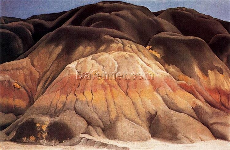 Georgia O’Keeffe “Grey Hills” (1941) | Iconic Abstract Southwestern Art, Fine Art Canvas Print