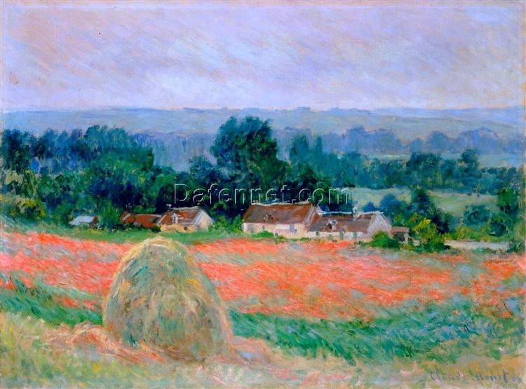 Claude Monet Haystack at Giverny – Luxury Oil Painting for Classic Home and Office Spaces