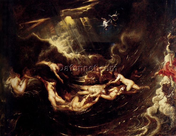 Peter Paul Rubens “Hero and Leander” (c.1604-1605) | Stunning Baroque Mythological Artwork | Premium Canvas Print