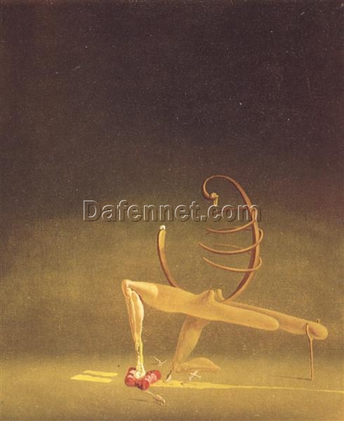 Custom Fine Art Oil Painting of Dalí’s “Javanese Mannequin” 1934 – Luxury Surrealist Canvas Art Featuring Exotic Imagery, Psychological Depth, and the Human Condition