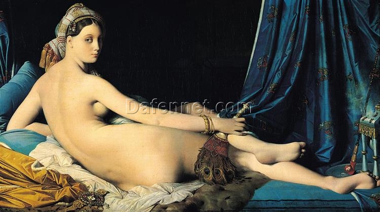 The Grande Odalisque by Jean Auguste Dominique Ingres – 1814 Neoclassical Masterpiece Canvas for Luxury Art Enthusiasts