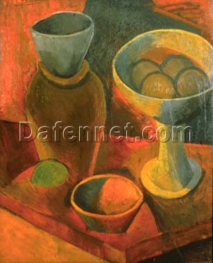 Buy “Jug and Fruit Dish” by Pablo Picasso | Custom Oil Painting Reproduction from Dafen Village