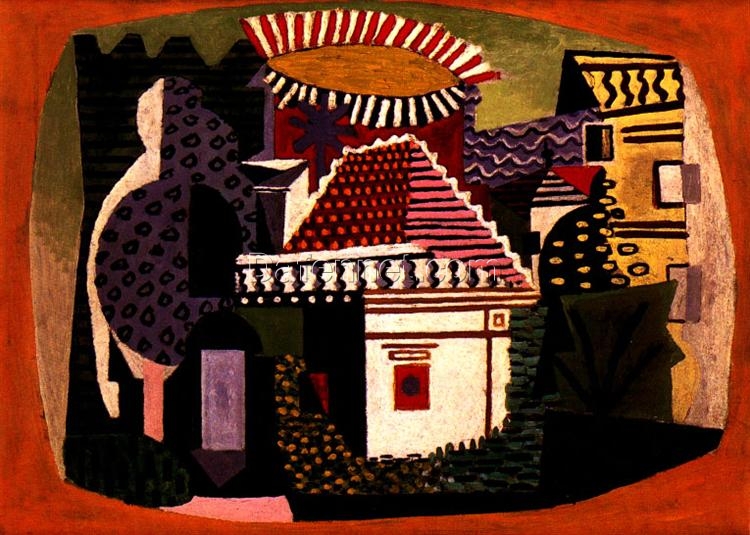 Hand-painted Oil Reproduction of Picasso’s “Landscape of Juan-les-Pins” | Fine Art for Home Décor