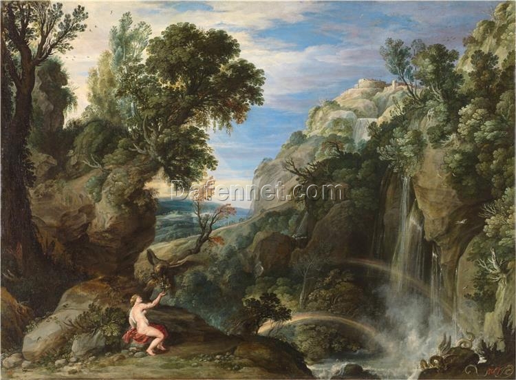 Peter Paul Rubens “Landscape with Psyche and Jupiter” (c.1610) | Majestic Baroque Painting of Mythology and Divine Love