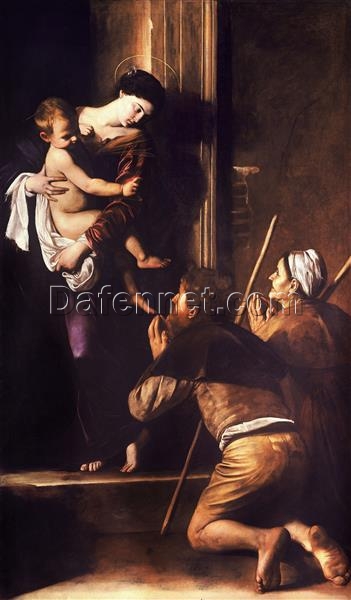 Caravaggio “Madonna of Loreto” c.1604 – Authentic Oil Painting Reproduction | Elegant Canvas Art from Dafen Village