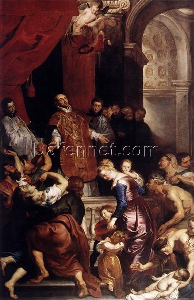 Handcrafted Oil Painting – Miracles of St. Ignatius, Peter Paul Rubens