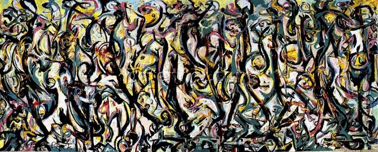 Exclusive Jackson Pollock Mural – Custom Oil Painting for Bold Abstract Expressionist Art