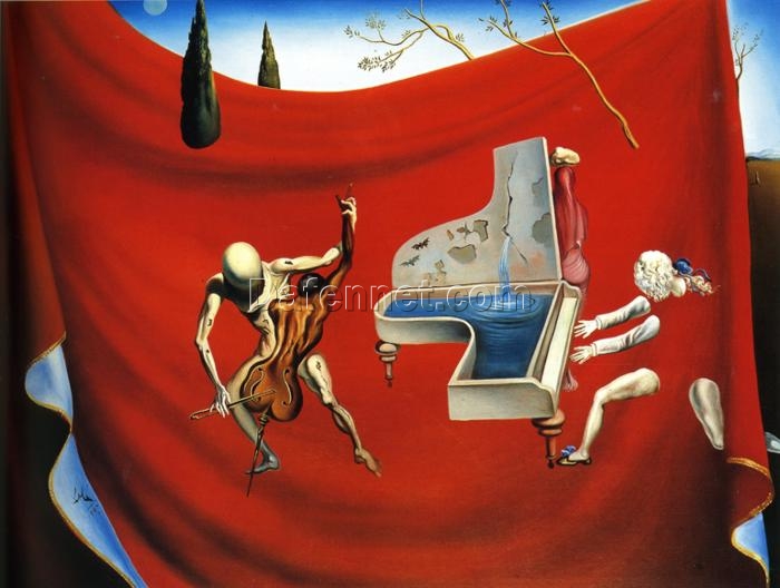 Salvador Dalí “Music – The Red Orchestra” – A Dynamic Exploration of Music and Abstraction (1957)