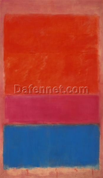 No. 1 (Royal Red and Blue) by Mark Rothko – 1954 Bold Abstract Canvas for Contemporary Art Lovers