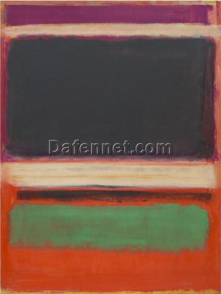 Mark Rothko – No. 3/No. 13 (Magenta, Black, Green on Orange) (1949) – Iconic Abstract Expressionism Painting for Contemporary Collectors