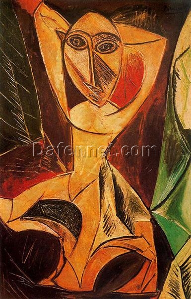 Reproduction of Picasso’s “Nude with Raised Arms” (The Avignon Dancer) | High-Quality Hand-painted Oil Art for Sale