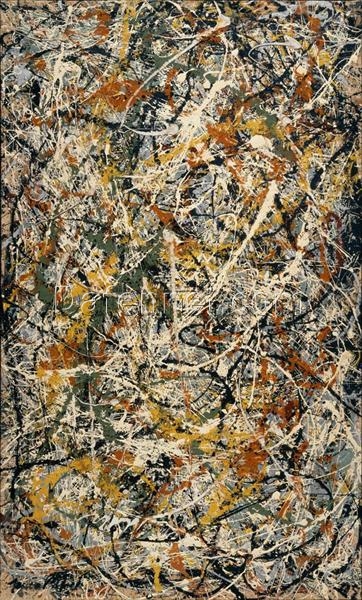 Jackson Pollock Number 3 – Hand-Painted Abstract Oil Painting for Bold, Contemporary Art Spaces