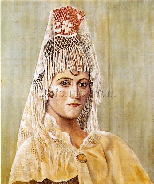 Reproduction of Picasso’s “Olga in a Mantilla” | High-Quality Hand-painted Oil Art for Sale