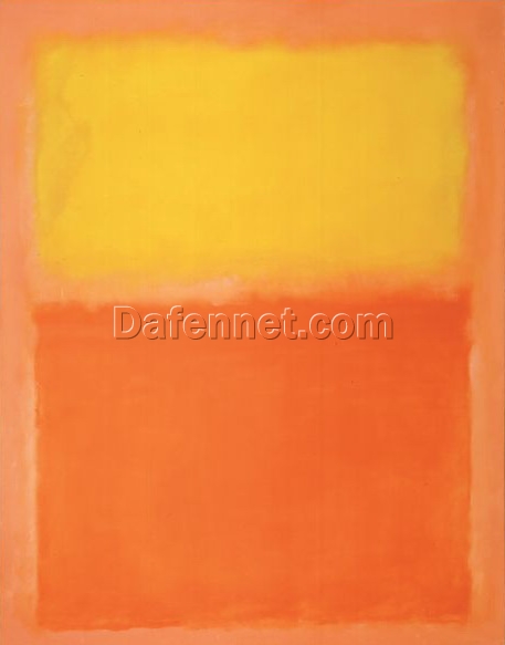 Orange and Yellow by Mark Rothko – 1956 Abstract Art Canvas for Modern Living Spaces