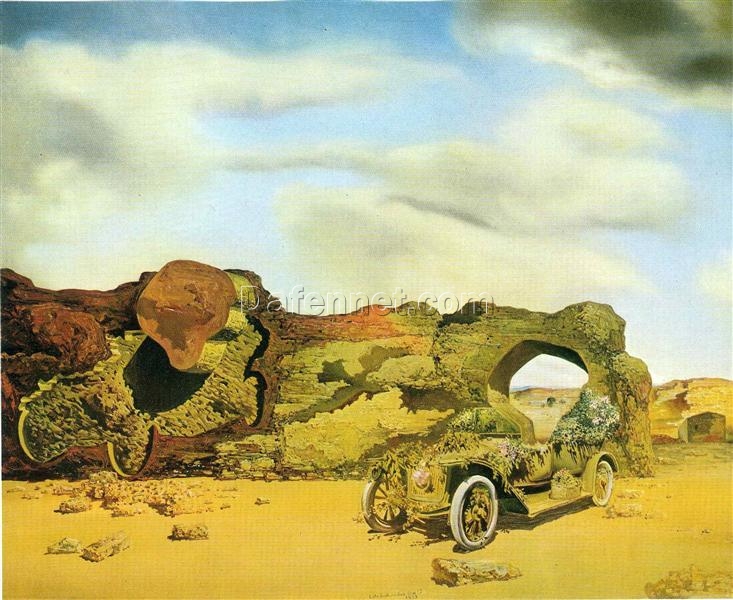 Custom Fine Art Oil Painting of Dalí’s “Paranoiac Critical Solitude” 1935 – Luxury Surrealist Canvas Art Examining Paranoia and the Self in Isolation