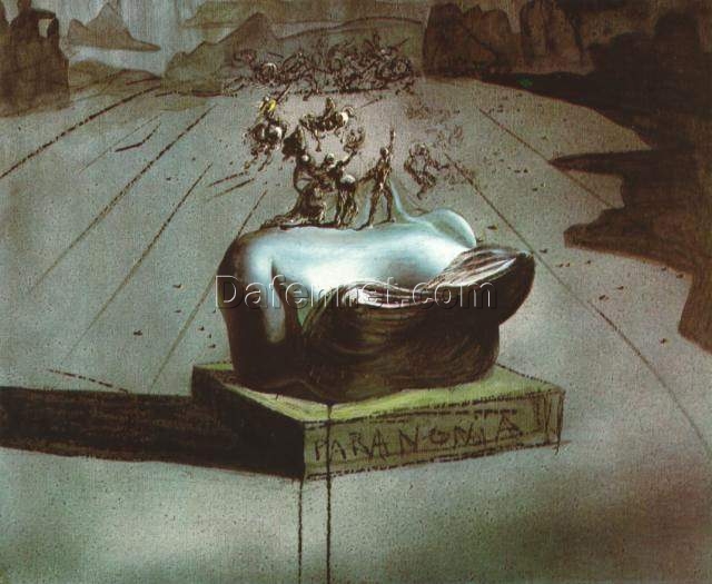 Premium Salvador Dalí “Paranoia” 1935-1936 – Handcrafted Oil Painting on Canvas, Surrealist Art Exploring the Distorted Perception of Reality and the Mind