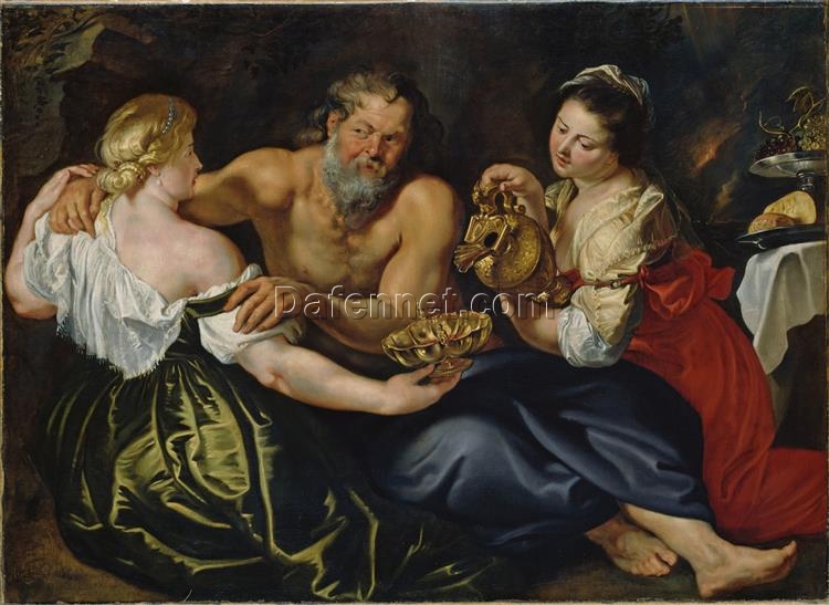 Lot and His Daughters” (c.1610) by Rubens | Iconic Baroque Artwork Depicting Biblical Redemption