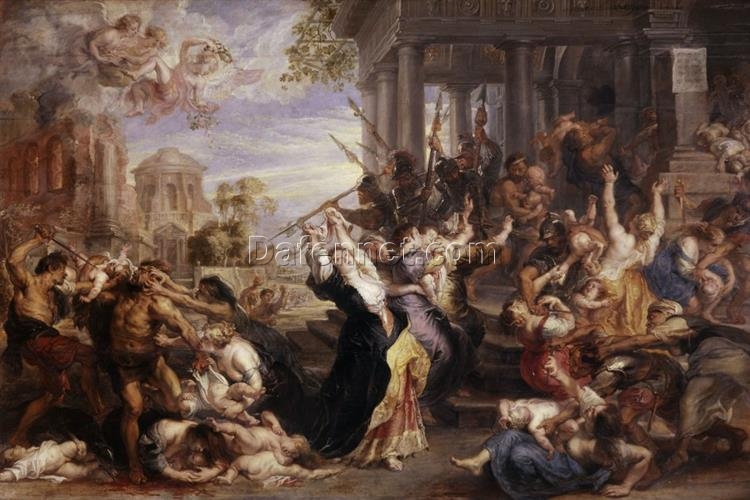 Massacre of the Innocents by Peter Paul Rubens – 1637 Baroque Masterpiece Depicting Herod’s Brutal Act