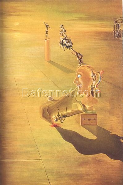 Custom Fine Art Oil Painting of Dalí’s “Phantasmagoria” c. 1930 – Luxury Surrealist Canvas Art with Themes of Illusion, Fantasy, and the Unseen