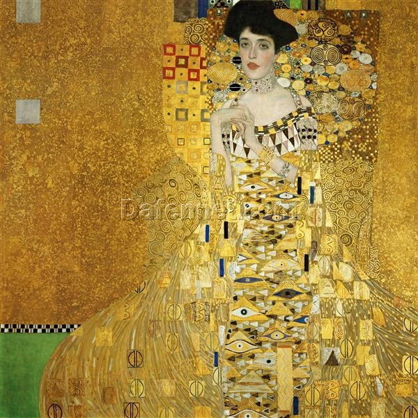 Luxury Gustav Klimt Oil Painting: Portrait of Adele Bloch-Bauer I – Custom Canvas Art for Refined Interiors