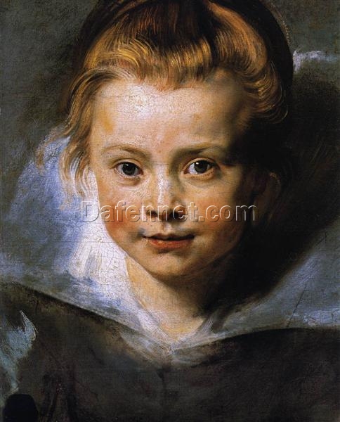 Luxury Baroque Portrait Painting – Portrait of Clara Serena Rubens by Rubens