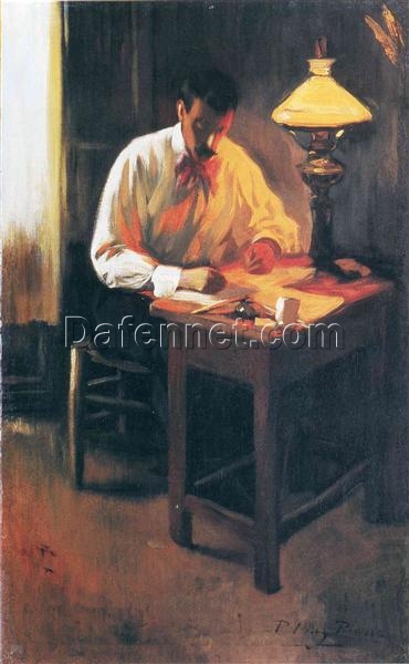 Pablo Picasso “Portrait of Josep Cardona” 1899 – Authentic Oil Painting Reproduction | Elegant Canvas Art from Dafen Village