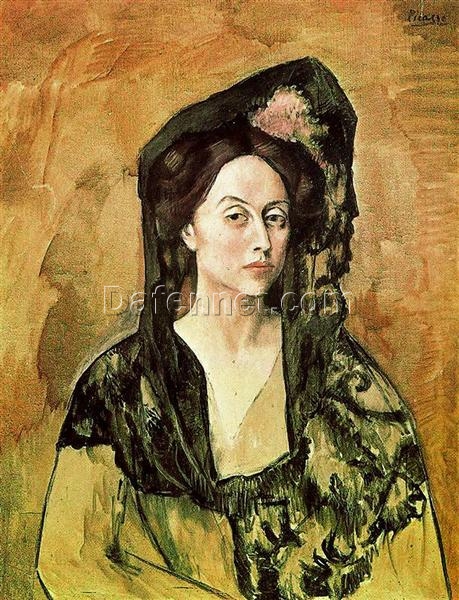 Reproduction of Picasso’s “Portrait of Madame Canals” | High-Quality Hand-painted Oil Art for Sale