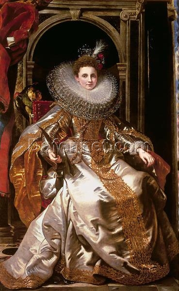 Portrait of Marchesa Maria Serra Pallavicino” by Peter Paul Rubens (1606) | Stunning Noblewoman Portrait in Baroque Style