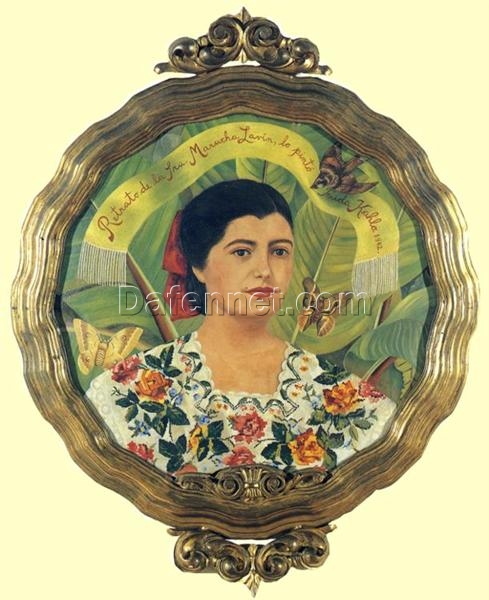 Frida Kahlo ‘Portrait of Marucha Lavin (Retrato de Marucha Lavin)’ Canvas Oil Painting – Premium Custom Art, Fine Art for Elegant Home & Office Decor